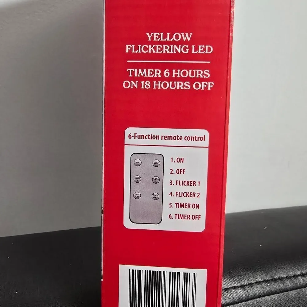 2 x 10 Ct Battery-Operated White Cordless LED Clip Christmas Candles Ornament